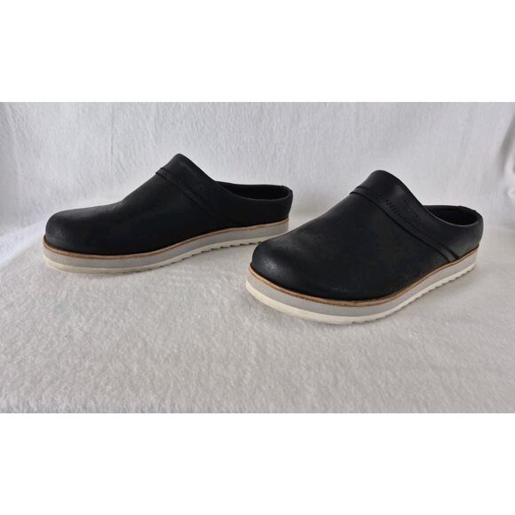 Merrell Juno Clogs in Black Leather Size US 8 UK 5.5 EUR 38.5 - Picture 3 of 8